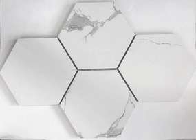 Mozaika Statuario Classic Hexagon 40,8x28,3 BA