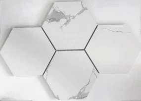 Mozaika Statuario Classic Hexagon 40,8x28,3 BA