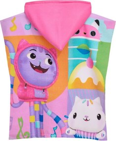 Dievčenské plážové pončo z mikrovlákna Gábinin kúzelný domček