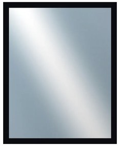 DANTIK - Zrkadlo v rámu, rozmer s rámom 40x50 cm z lišty PASTELKA čierna rovná (2597)