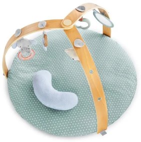 Ingenuity - Detská hracia deka LOAMY mint/šedá