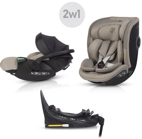 Súprava autosedačky EasyGo Buz Xtd Pro a Buz Pro Body 2 v 1 Taupe