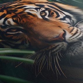 Obraz - Portrét tigra v džungli (90x60 cm)