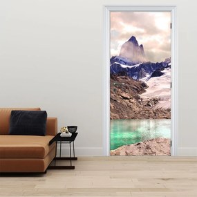 Fototapeta na dvere - Horské jazero (95x205cm)