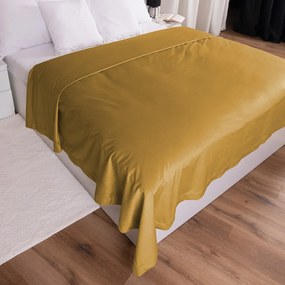 Biante Zamatový prehoz na posteľ Velvet Prémium SVP-009 Horčicový 200x220 cm