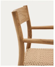 Jedálenská stolička z dubového dreva v prírodnej farbe Yalia – Kave Home