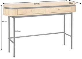 Konzolový stolík Atelier 120 cm prírodný dub
