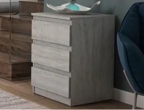 Skrinka/vysoký nočný stolík Carlos 403S, šedý beton%