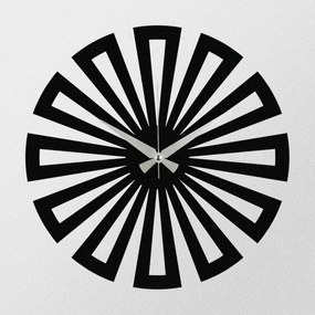 Nástenné hodiny Enzo S003 Black, 48 x 48 cm