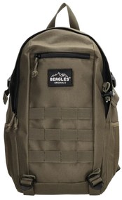 Beagles Zelený objemný batoh do školy „Sacker“ 12L