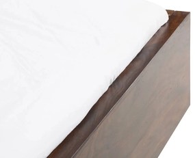 furniture-nabytek.cz - Masívna posteľ Palison z palisandrového dreva, lakovaná, hnedá – 192×212×110 cm