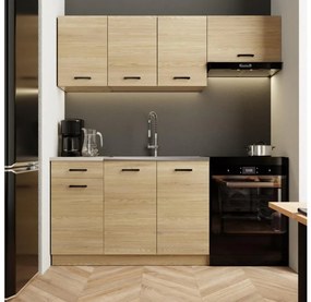 Kuchynská linka PATRICIA 180 cm, dub