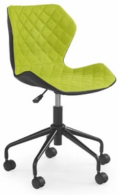 Detská stolička na kolieskach MATRIX – viac farieb zelená/čierna