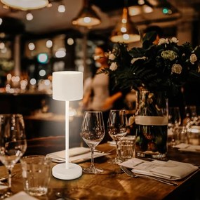 Briloner 7521016 - LED stmievateľná stolová lampa SIGO 2,5W/5V IP44 2600 mAh biela