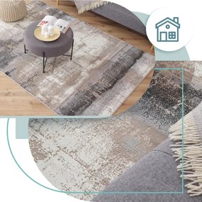 Koberec Agnella Soft Shrink Foggy popolový