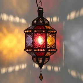 Orientálna závesná lampa Trombia multi