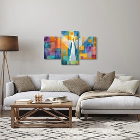 Obraz - Geometrický anjel (90x60 cm)