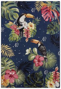 Hanse Home Collection koberce Kusový koberec Flair 105609 Tropical Dream Blue Multicolored – na von aj na doma - 80x165 cm