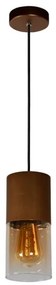 Lucide 74410/01/62 - Luster na lanku ZINO 1xE27/60W/230V hnedá