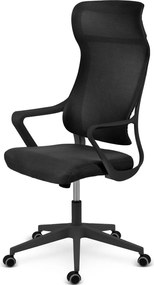 Kancelárska stolička z mikrosieťoviny Sofotel Labi  - čierna