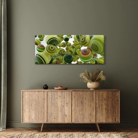 Obraz pruhovaných gúľ (120x50 cm)