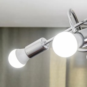 Prisadený luster OXFORD 5xE27/15W/230V lesklý chróm