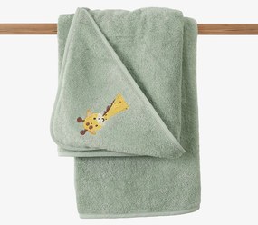 Goldea detská froté osuška s kapucňou - žirafa na šalvii 100 x 100 cm