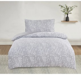 Sivé obliečky na jednolôžko zo žakára 140x200 cm Boston – My House