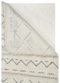Krémový prateľný ručne tkaný vlnený koberec 140x200 cm Lakota Day – Lorena Canals