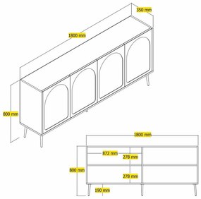 Skrinka Lyon Cream and Gold