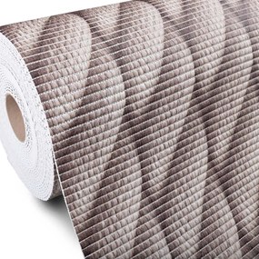 Kúpeľňová penová rohož / predložka PRO-049 Sivohnedé laná - metráž šírka 65 cm