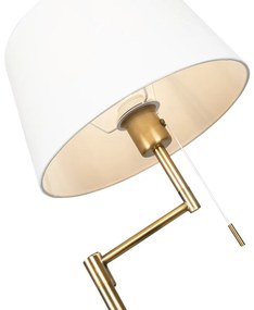 Inteligentná klasická stojaca lampa bronzová s bielou vrátane WiFi A60 - Ladas Fix