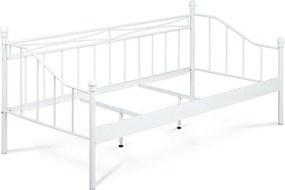 Kovová posteľ 90 cm biela BED-1905 WT
