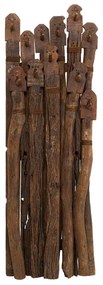 Be Mind nástenný vešiak hnedý 65x180 cm