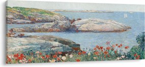 Obraz - Childe Hassam, Poppies,  Isles of Shoals, reprodukcia (120x50 cm)
