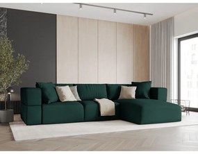 Zelená rohová pohovka, pravý roh Esther - Milo Casa