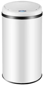 InternetovaZahrada Bezdotykový odpadkový kôš s USB 40 L - biely