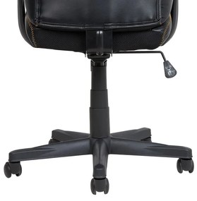 Kancelárska stolička čierna a hnedá výškovo nastaviteľná SUPREME Beliani