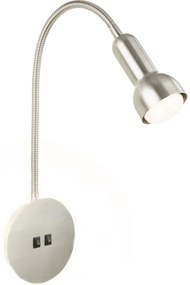 Briloner 2178012 - LED Nástenná flexibilná lampa 1xE14/10W/230V + LED/3W chróm