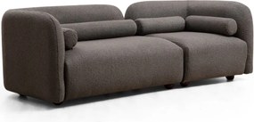 Trojmiestna pohovka Victoria 228 cm boucle sivá