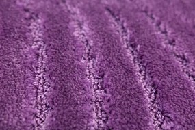Kúpeľňový koberček Sara fialový, vlny