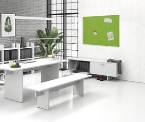Akustický panel na stenu 120 x 80 cm, okrúhle rohy, olivová