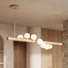 Toolight Toolight, závesné stropné svietidlo 120cm, 7xG9, APP1907-7CP, hnedá, OSW-66580