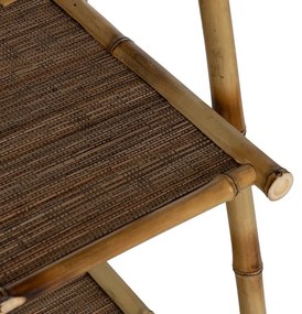 Bambusový regál v prírodnej farbe 48x100x45 cm Manali – Ixia