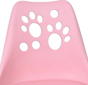 Ružová otočná stolička Grover