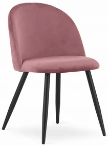 Dekorstudio Zamatová jedálenská stolička BELLO - staroružová