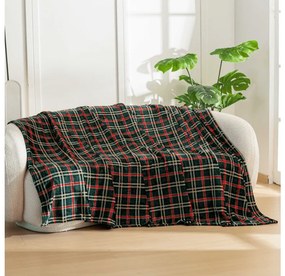 Mikroplyšová deka GLENMOORE, zelená Rozmer: 160 x 200 cm