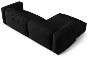 Čierna modulárna rohová pohovka (ľavý roh) Martina – Micadoni Home