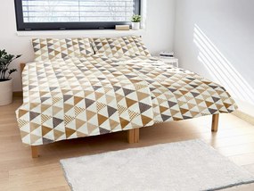 Polášek Bavlnené obliečky LENKA - Béžová | 140 x 200 cm / 70 x 90 cm