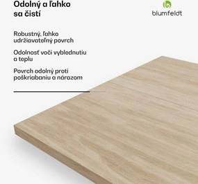 Blumfeldt Bearsdon stolová doska 200 x 100 cm pre kuchyňu a jedáleň, Robustná laminátová doska